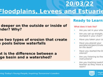 AQA Rivers - Floodplains, Levees and Estuaries