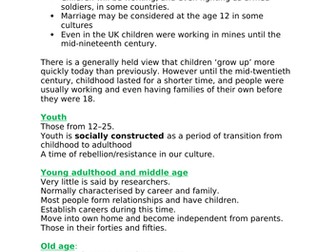 A LEVEL - Sociology Paper 1 : Identity