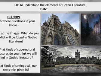 KS3 Gothic Genre SOW