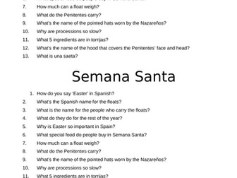 Easter  in Spain / Semana Santa