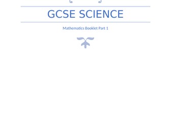 GCSE Science Maths Booklet