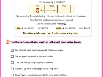 Past and Present Progressive Tense