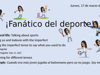 ¡Fanático del deporte!
