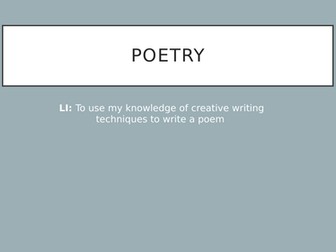 Poetry PowerPoint