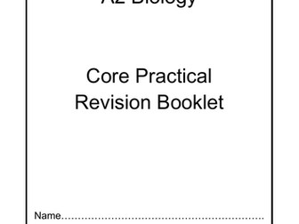 Edexcel IAL Biology Core Practical Revision Book 2