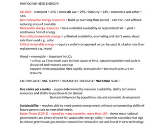 CIE A-LEVEL HUMAN GEOGRAPHY