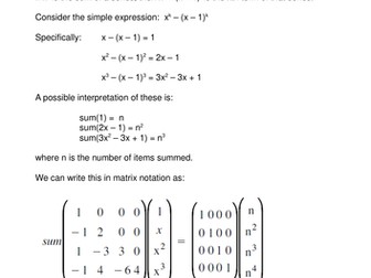 Sums of Powers of Integers
