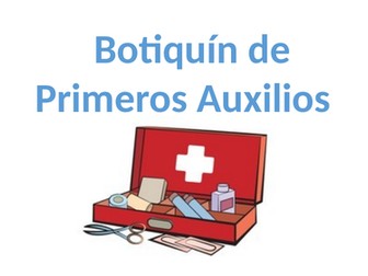 First Aid Kit Contents in Spanish