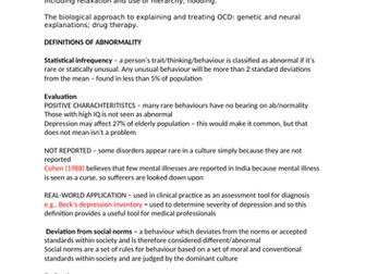 AQA A-LEVEL PSYCHOLOGY paper 1