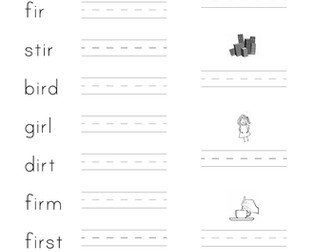 Phonics - IR sound activity pack