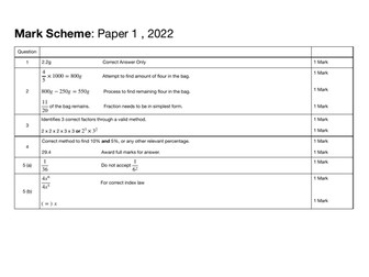 Mathematics: Paper 1 Solutions