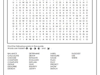 Command words in Science