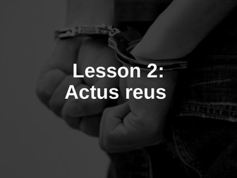 Criminal Law: Actus Reus