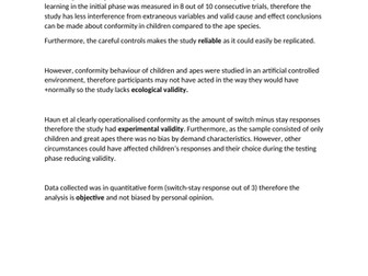 Edexcel IAL Psychology Unit 1 Social Approach Notes (Theories and Study Evaluations)