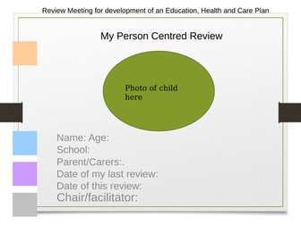 Annual Review template EHCP