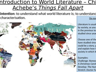 World Literature - Complete SOL and Knowledge Organiser