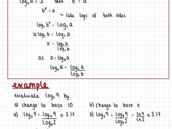 Logarithms - Change the base (IGCSE Cambridge Additional Mathematics)