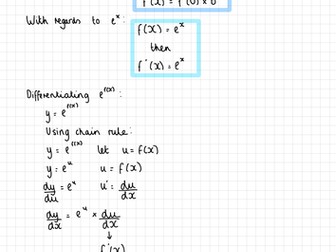 Differentiating Logs Notes (IGCSE Cambridge Additional Mathematics)
