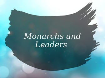 KS1 History: Monarchs and Leaders