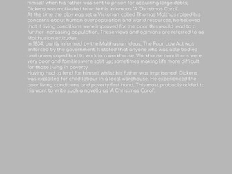 A Christmas Carol GCSE