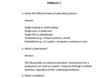 Advanced Programming Techniques Midterm 1