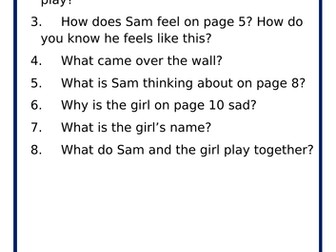 Blue Band Guided Reading Questions