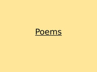 Poems KS2