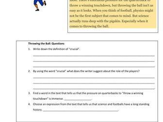 BGE Close Reading and Listening Activity Sheets