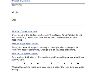 GCSE English Creative Writing