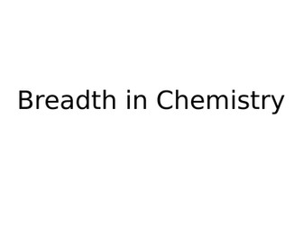 OCR 21st century science Chemistry Breadth paper links