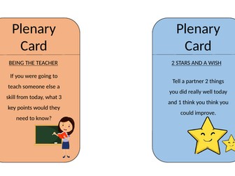 Plenary cards