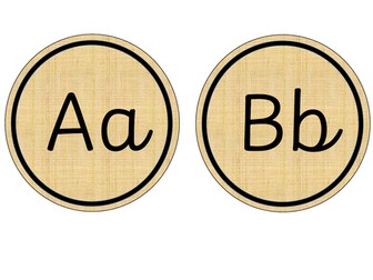 Natural themed Alphabet