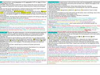 OCR Normative Ethics revision sheet