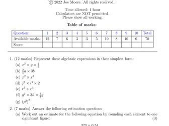 13+ maths paper 2