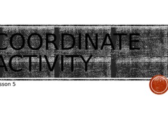 reading and plotting coordinates - outside activity lesson