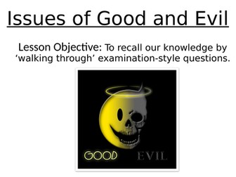 GCSE RS: Good & Evil Revision