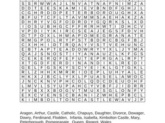 Tudors Wordsearches
