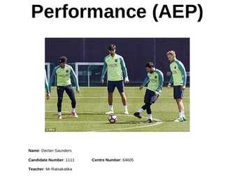 Analysing and Evaluating Performance (AEP) GCSE (9-1) OCR Exemplar