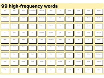99 high-frequency words