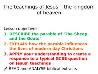Jesus' teachings on the Kingdom of Heaven