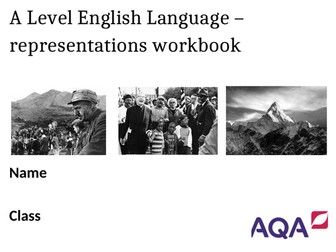 AQA A Level English Language Paper 1 Representations Workbook