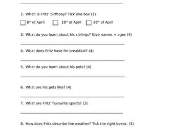 Easy German Listening Comprehension for Beginners