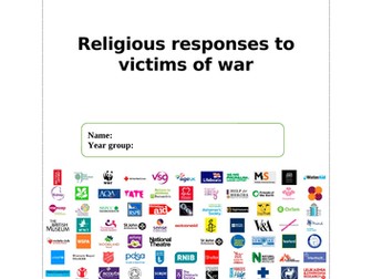 GCSE R.E Religion, peace and conflict - revision booklet on religious victims of war