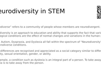 Neurodiversity in STEM
