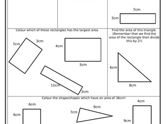 Finding the area of rectilinear shapes