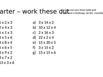 Shape - Surface Area of Cubes and Cuboids - Mixed ability
