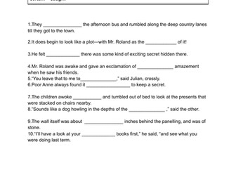 cloze year3-year4 spelling words list2-4