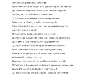 Unit 5 Teamwork, Leadership and Communication in the Uniformed Protective Services