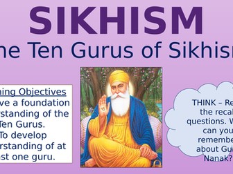 RE - Sikhism - The Ten Gurus!