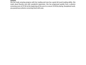 END OF YEAR REPORT Year 1